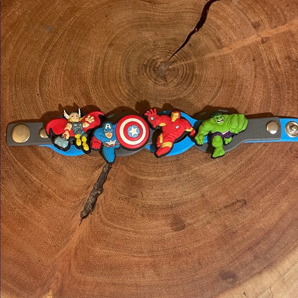 Crocs Marvel Avengers Jibbitz Bracelet Thor Hulk Iron Man Captain America